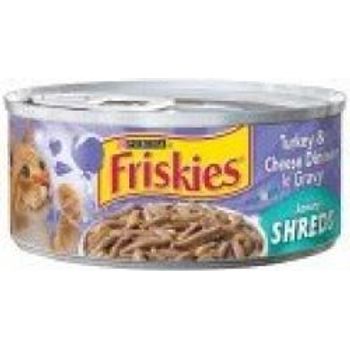 Purina Friskies Shreds Turkey & Cheese Dinner In Gravy Canned Cat Food