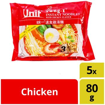 Unif Tung 1 Instant Noodles Packet Chicken 5 x 80g