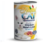 Monge Special Cat Mousse with Chicken Heart And Liver 400g