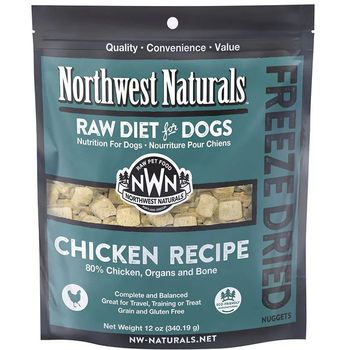 Northwest Naturals 2 Pack Raw Diet ze Dried Nuggets Dinner Dogs chicken