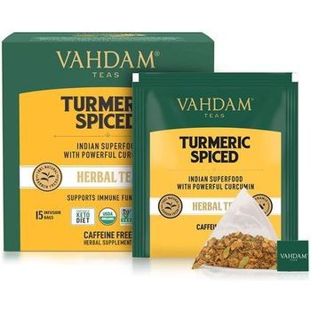Vahdam Teas Turmeric Herbal Tea 30 Sachets