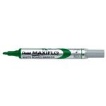 Pentel Maxiflo White Board Marker Slim Bullet Tip Green 1.1mm