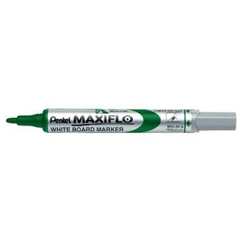 Pentel Maxiflo White Board Marker Slim Bullet Tip Green 1.1mm