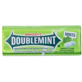 Wrigley's Doublemint Candy Peppermint Flavor Sugar 23.8g