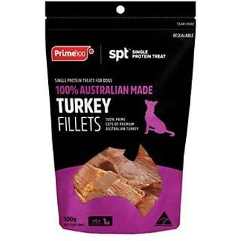 Prime Turkey Fillets Dog Treats 100g