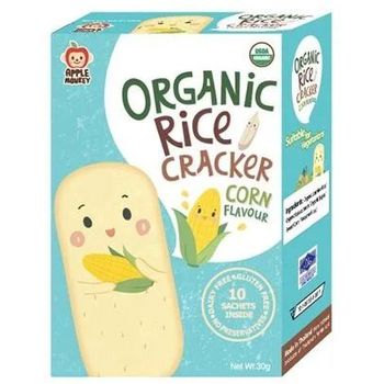 Apple Monkey Rice Cracker Corn 30g