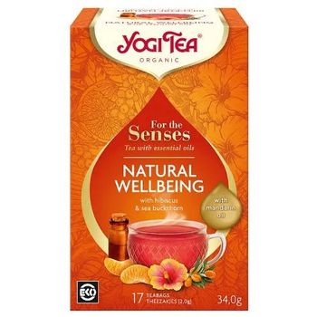Yogi Tea - Ayurvedic Blend, For The Senses Organic Natural Wellbeing Tea (17 teabags) | BB: 31/03/2026