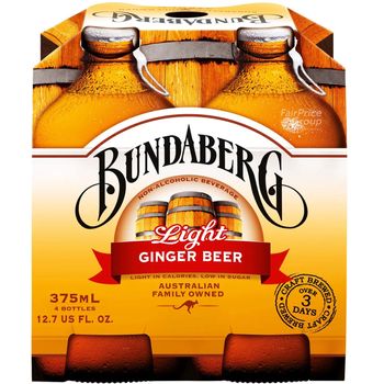 Bundaberg Ginger Beer Light 4pcs 375ml