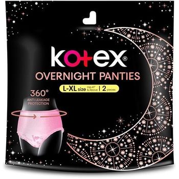 Kotex Overnight Panties L XL Size 2 Sachet