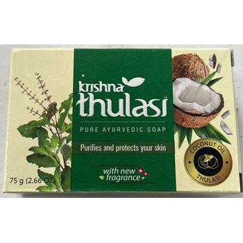 Krishna Thulasi Pure Ayurevedic Soap 75g x 4pcs