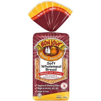 Bonjour Soft Wholemeal Bread 500g