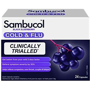 Sambucol Cold And Flu 24 Capsules