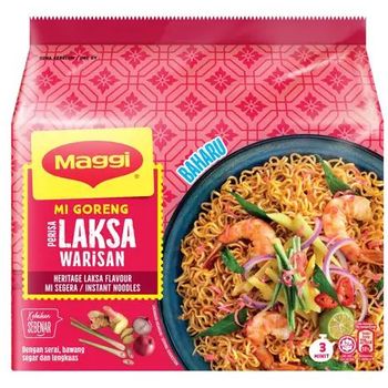 Maggi Mi Goreng Laksa Warisan 5pcs 78g