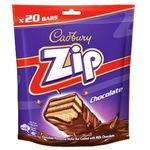 Cadbury Zip Chocolate Flavoured Wafer Bar 160g