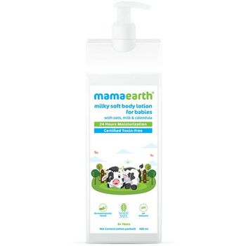 Mamaearth Milky Soft Body Lotion with Oats and for Babies 400ml