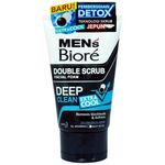 Biore Mens Double Scrub Facial Foam Deep Clean Extra Cool 50g