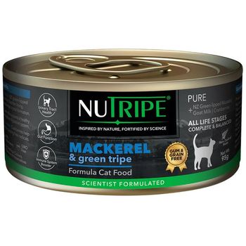 Nutripe Cat Gum And Grain Free Pure Mackerel And Green Tripe 95g