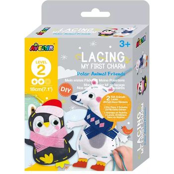Avenir Lacing My First Charm Level 2 Polar Animal Friends Doll