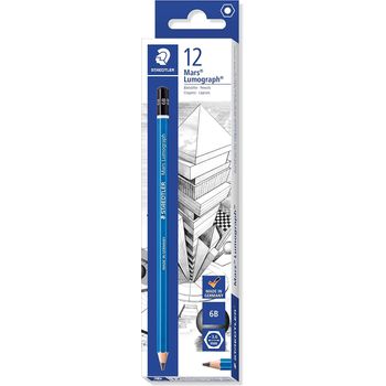 Staedtler Mars Lumograph Drawing Pencil 100-6B Pack of 12