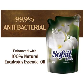 Sofsil Ultra Concentrated Fabric Softener Refill Antibacterial 1.5L