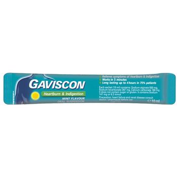 Gaviscon Liquid Sachets Peppermint 10ml