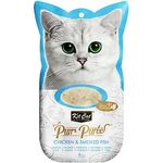 Kit Cat Purr Puree Chicken Smoked Fish Paste Cat Treats 4 X 15g