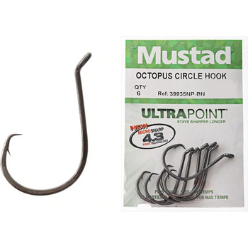 Mustad 39935 NPBN 5/0 Octopus Circle Pre Pac