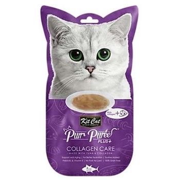 Kit Cat Purr Puree Plus Cat Treat Tuna For Collagen Care 15g