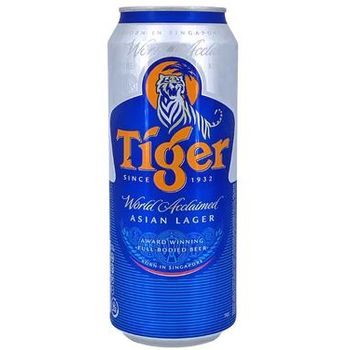 Tiger Lager Beer Can 490ml