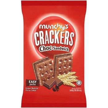 Munchy's Chocolate Sandwich Cracker 300g