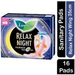Laurier Relax Night Gathers Pads With Wings 35cm