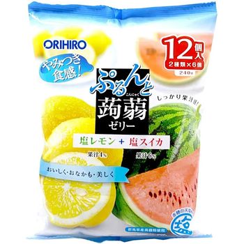 Orihiro Purunto Konnyaku Jelly Watermelon And Lemon 240g