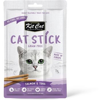 Kit Cat Grain Free Cat Stick Salmon And Tuna Cat Treats 15g