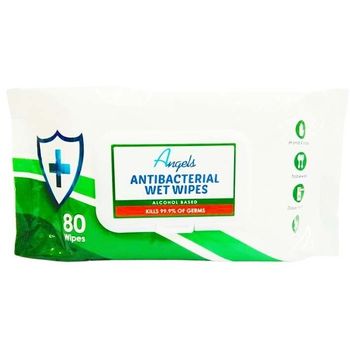 Angels Antibacterial Alcohol Wipes 80pcs