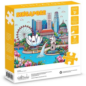 Manuscript Singapore Jigsaw Puzzles 100pcs