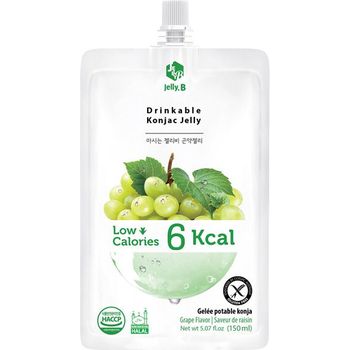 Jelly B Drinkable Konjac Jelly Green Grape Flavor 150ml