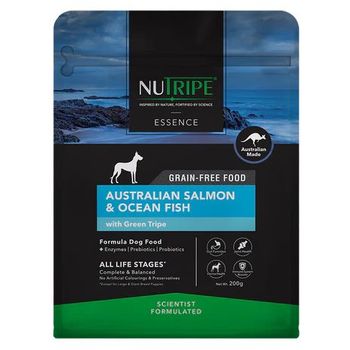 Nutripe Dog Essence Australian Salmon And Ocean Fish with Green Tripe 200g