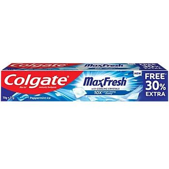 Colgate MaxFresh Blue Gel Anticavity Toothpaste Peppermint Ice 91g
