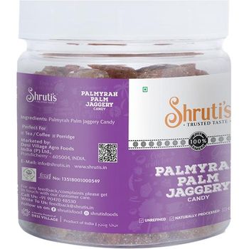 Shruti's Palmyrah Pure Palm Jaggery Candy 250g