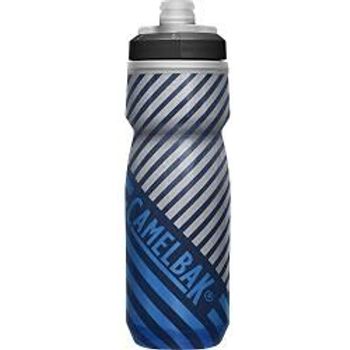 Camelbak Podium Chill Insulated Bike Water Bottle Easy Squeeze Bottle Fits Most Bike Cages 21oz Navy Stripe