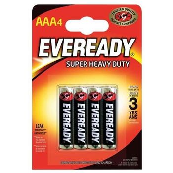 Eveready Super Heavy Duty AAA Batteries Pack of 4