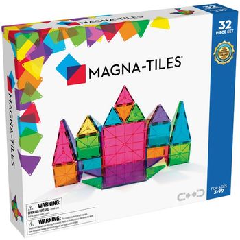 Magna-Tiles 32-piece Clear Colors Set