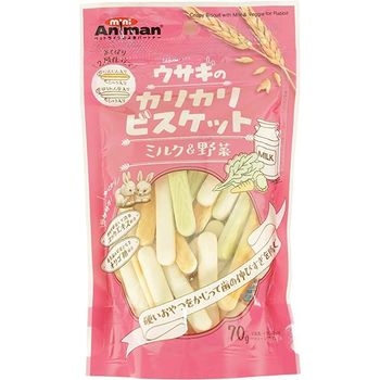 Mini Animan Crispy Biscuit Milk And Vegetable for Rabbit 70g