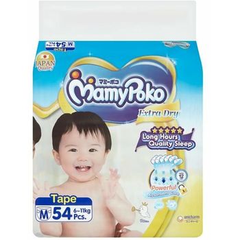 MamyPoko Extra Dry Skin Tape Medium 54pcs