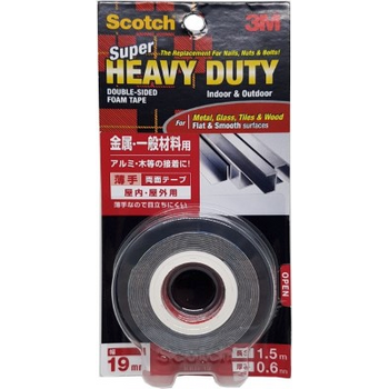 3M Scotch Heavy Duty Foam Mounting Tape KKD19 19mm x 1.5m