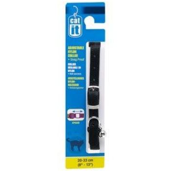 Catit Adjustable Nylon Expandable Collar Black 50g