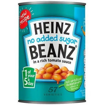 Heinz Baked Beans No Sugar Added In Tomato Sauce 415g