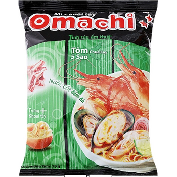 Omachi Noodles with Spicy Sour Prawns