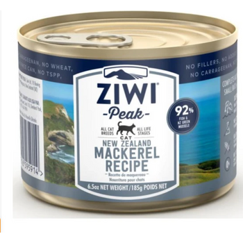 Ziwi Peak Mackerel And Lamb Canned Cat Food 185g