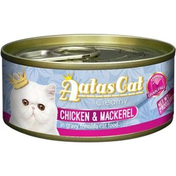 Aatas Cat Canned Food Creamy Chicken And Mackerel 80g